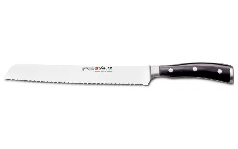 Wusthof Classic Ikon - 23cm Double Serrated Bread Knife - 4163 23cm