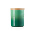 Le Creuset - Stoneware Medium Storage Jar with Wooden Lid - New Bamboo Green