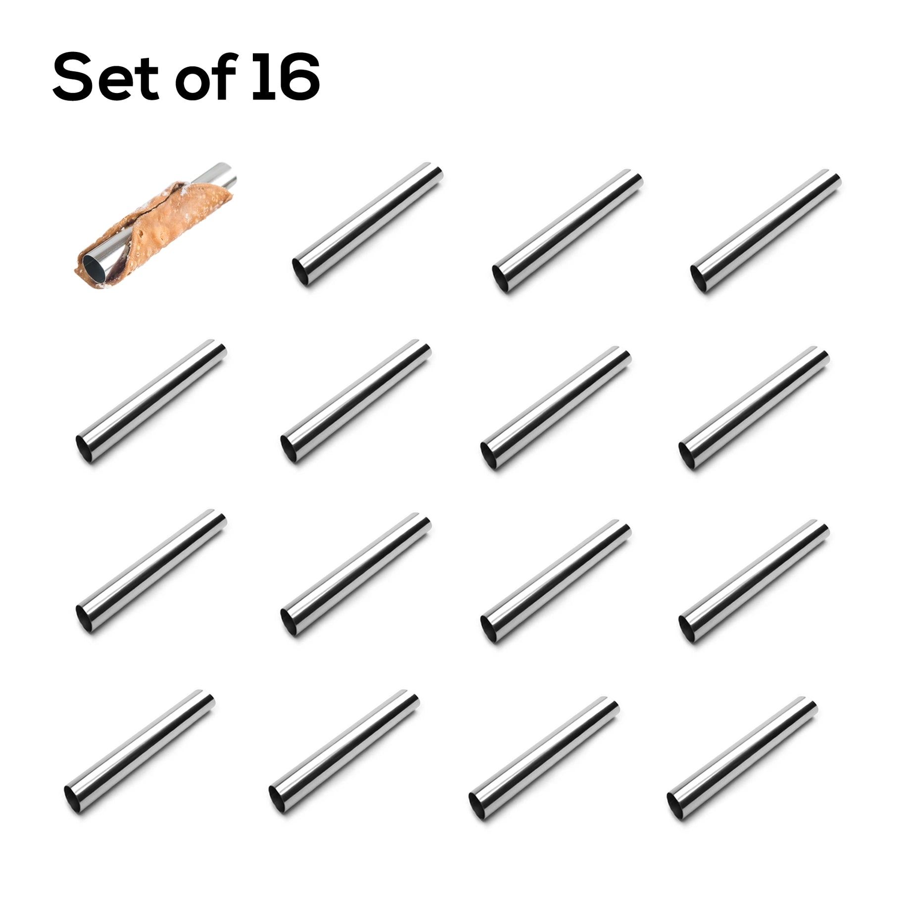 Fox Run Set of 4 Cannoli Molds