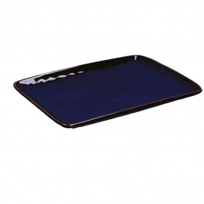 Rose & Tulipani Concerto (Blue Indigo) COBALTO Rectangular Tray