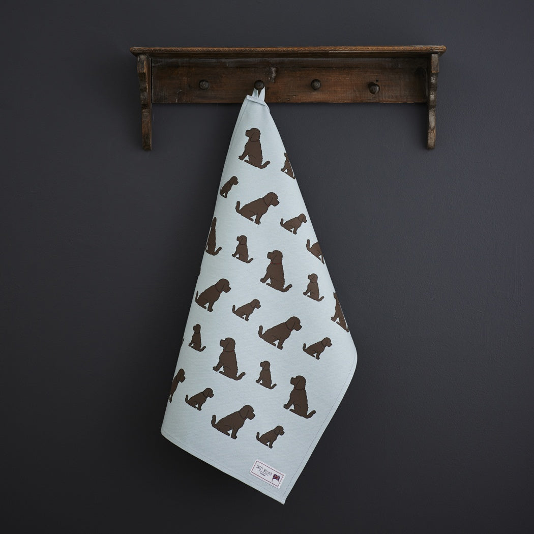 Sweet William - Chocolate Cockapoo/Labradoodle - Tea Towel