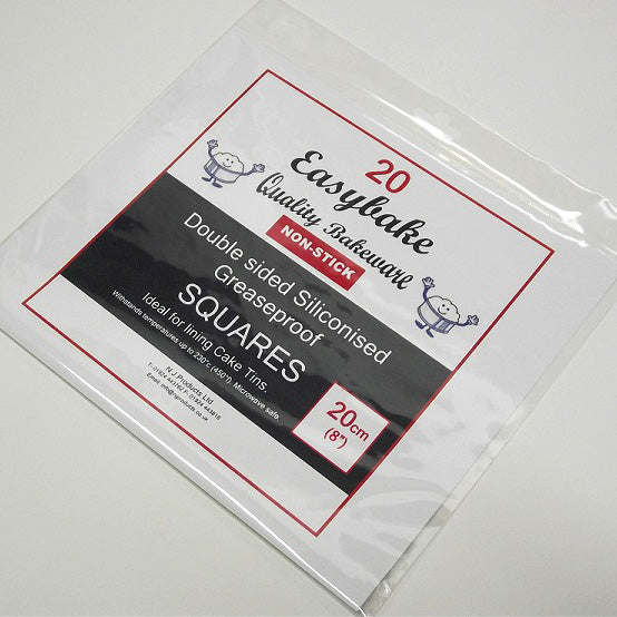 NJ Products - Easybake Greaseproof Squares 8”