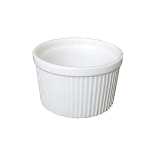 BIA - Deep Souffle Dish Small White 100mm x 100mm x 65mm