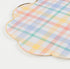 Meri Meri - Plaid Pattern Dinner Plates (x 8)