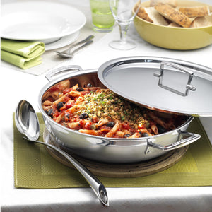 Le Creuset - 3ply - Shallow Casserole 30cm Uncoated