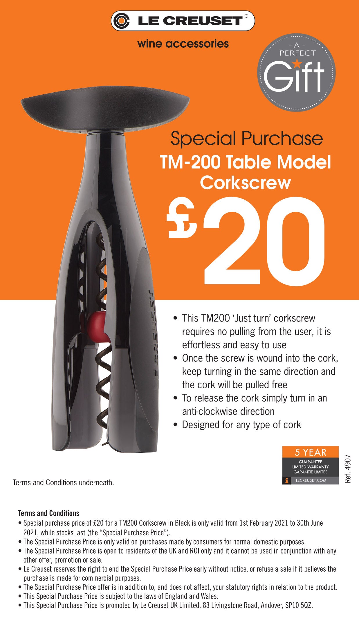 Le Creuset Cook Special - Active Ball TM 200 - Corkscrew