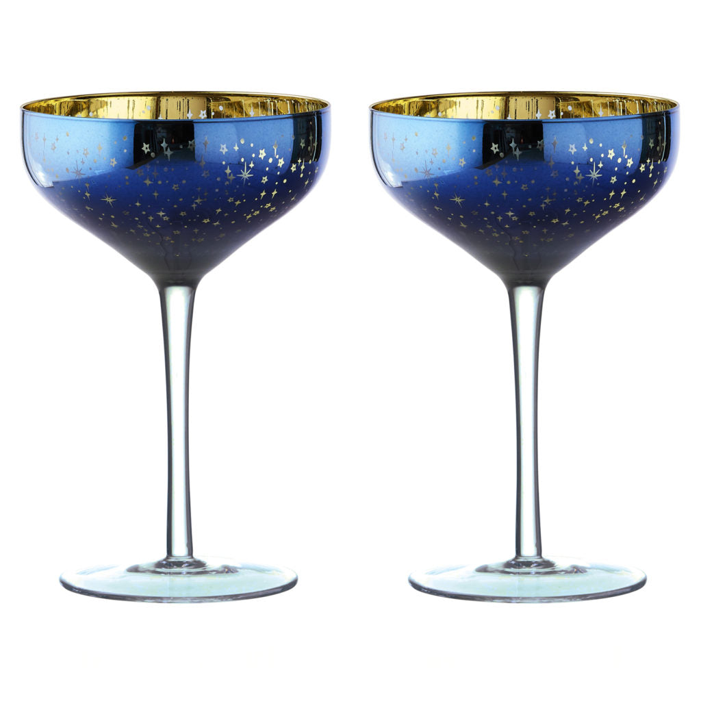 Artland - Set Of 2 Galaxy Champagne Saucers