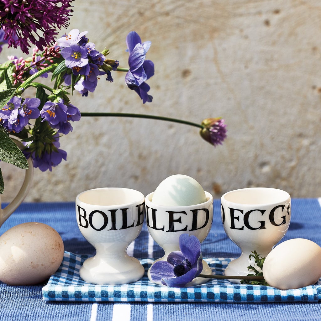 Emma Bridgewater - Black Toast Set of 3 Egg Cups Boxed