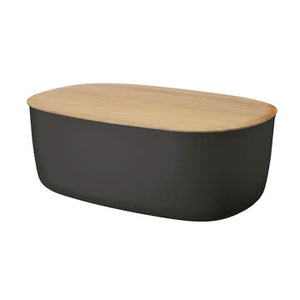 Stelton - Rig Tig Bread box with Wooden Lid - Black