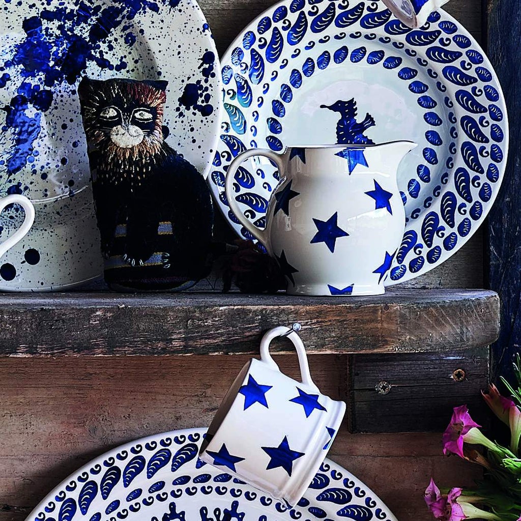 Emma Bridgewater Blue Star 1/2 Pint Jug