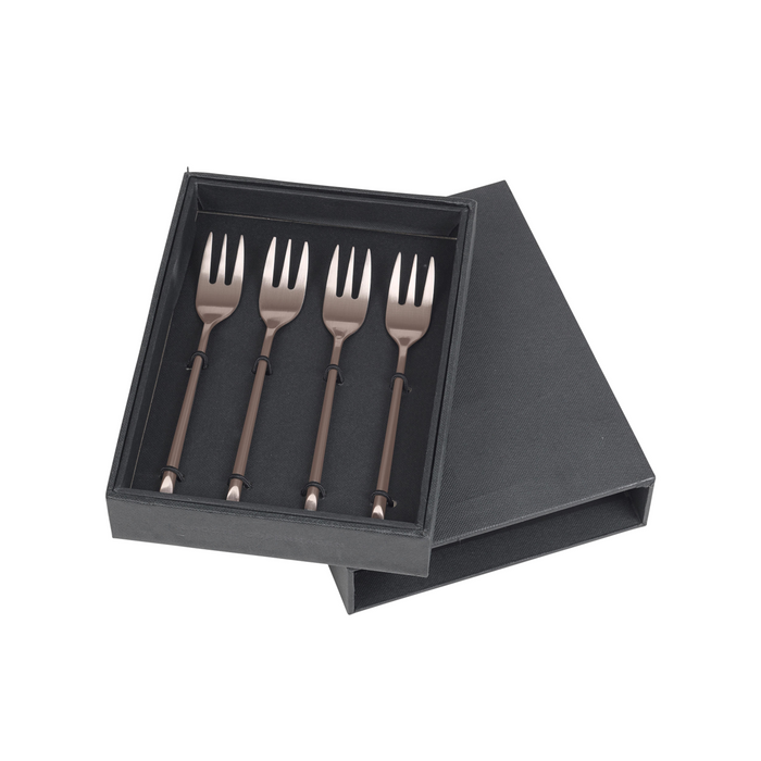 Broste - Stainless Steel Cake Fork Set - 4 Pieces