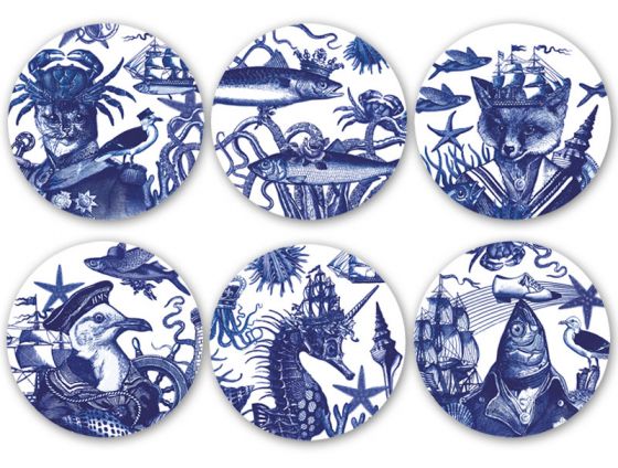 Repeat Repeat - Cobaltic Sea Coaster Set of 6