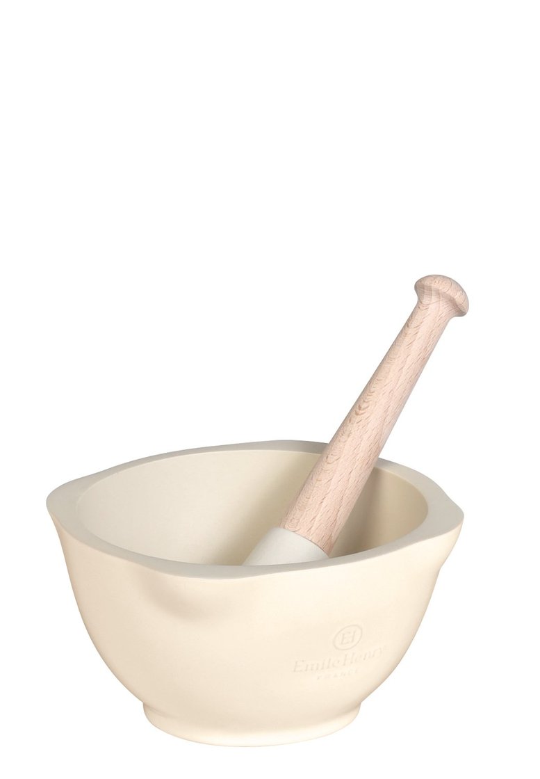 Emile Henry Pestle & Mortar - Clay - 14cms