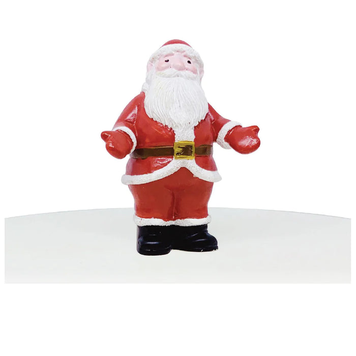 Anniversary House Father Christmas Resin Cake Toppers