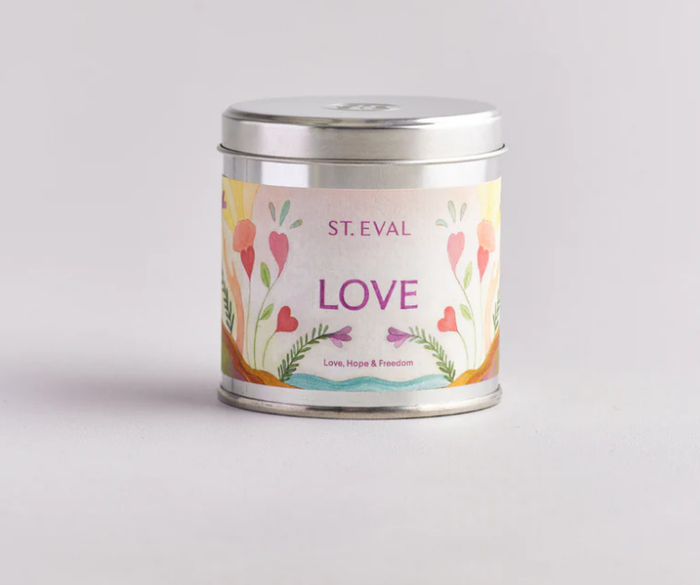 St Eval Love Bay & Rosemary Scented Tin Candle