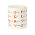 Mclaggan Smith 350ml Bone China Mug - Nato Alphabet