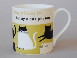 Repeat Repeat - Happiness Mug - Cat Person Olive