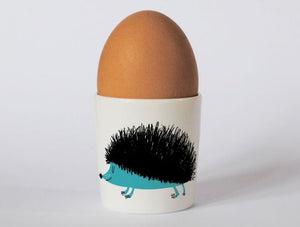 Repeat Repeat Happiness Eggcup Hedgehog - Turquoise