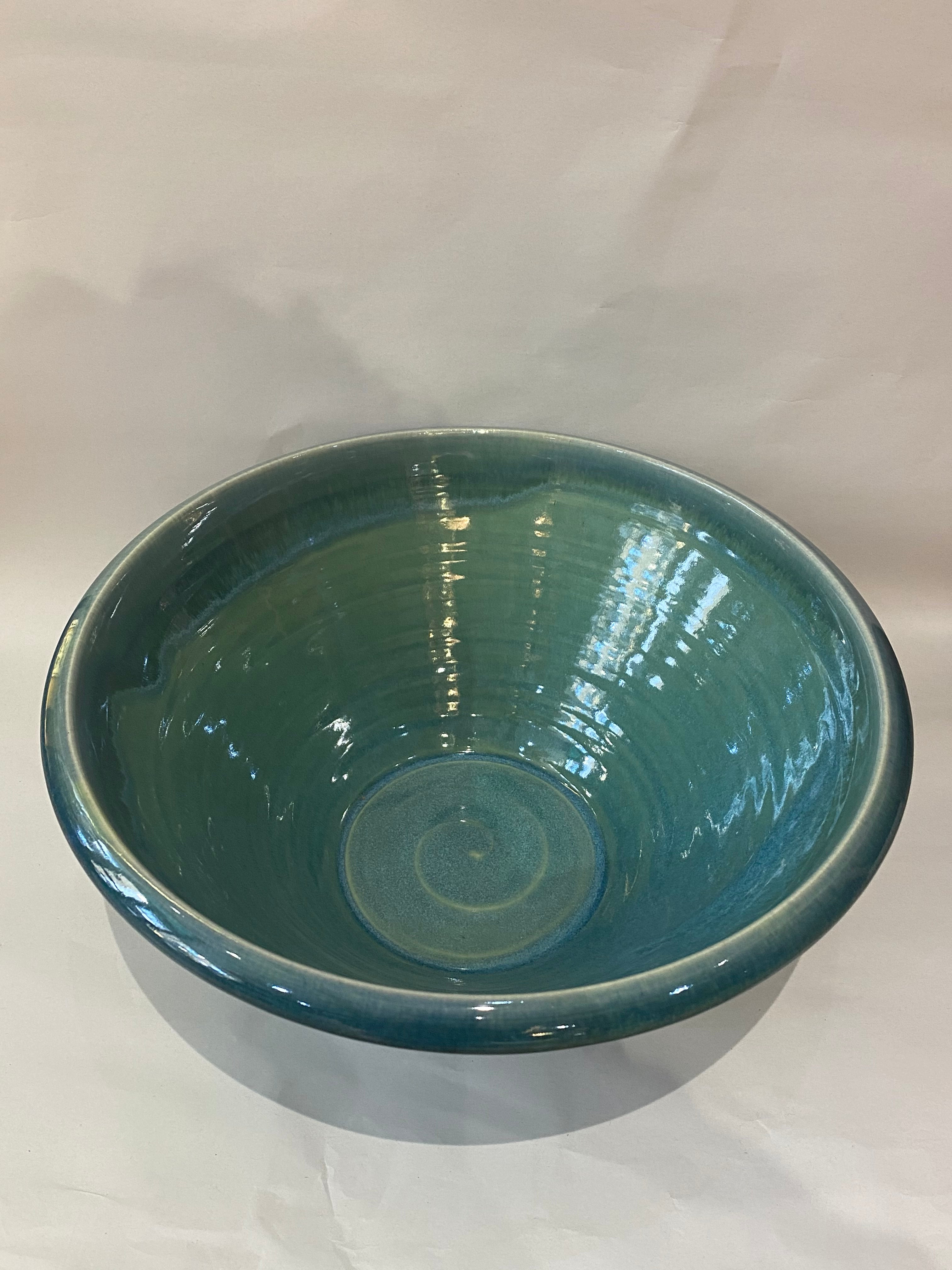 Arwyn Jones Ceramics - Large Fruit Bowl - Green