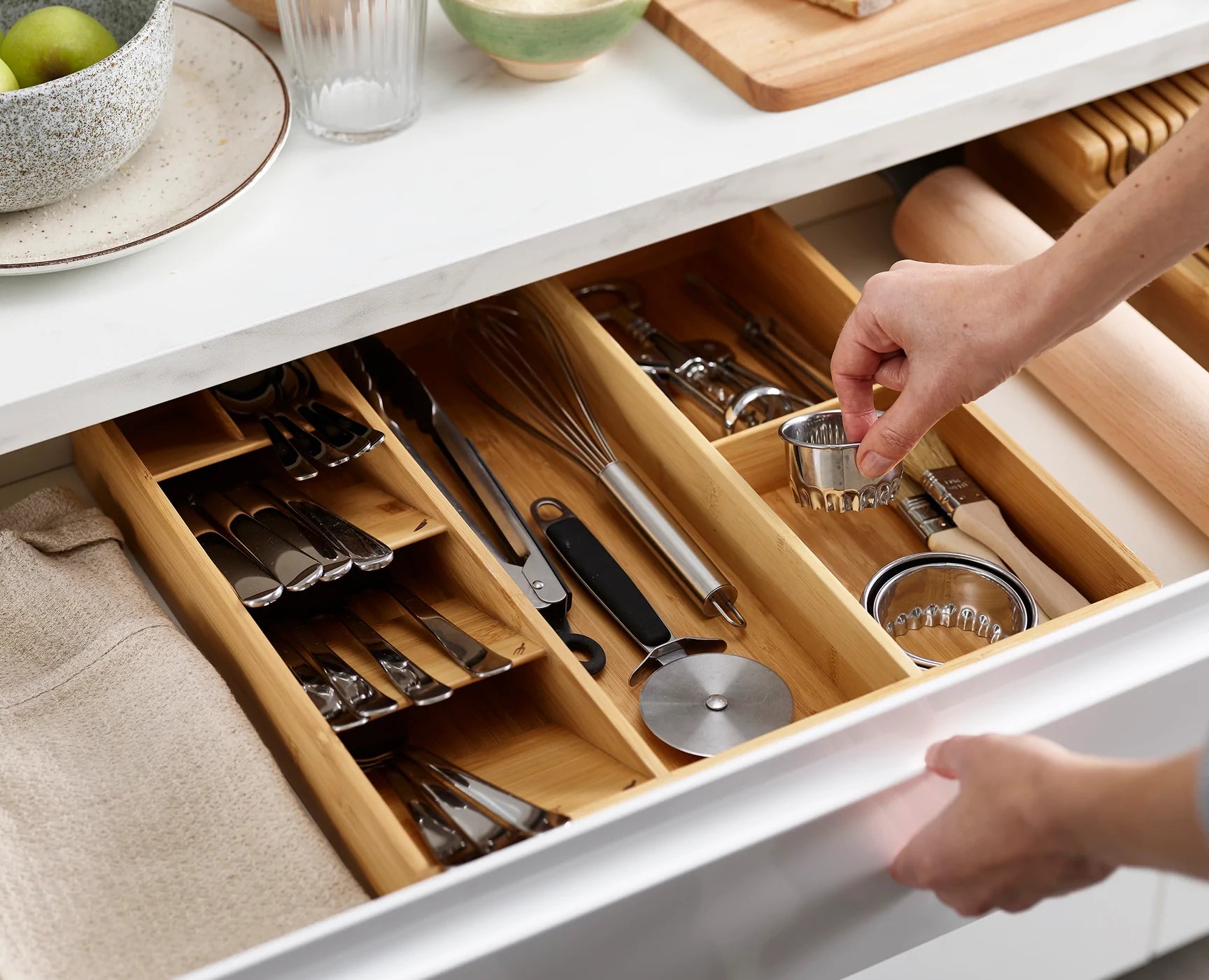 Joseph Joseph - DrawerStore Bamboo Cutlery, Utensil & Gadget Organiser