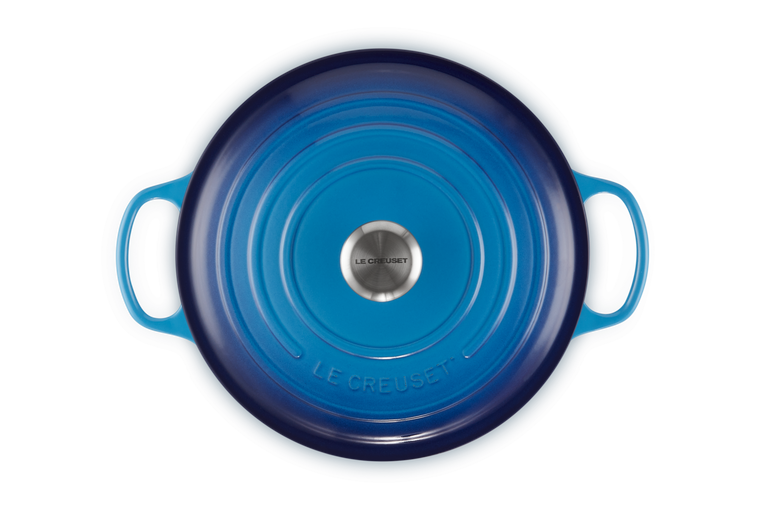 Le Creuset - Cast Iron Round Casserole New Azure Blue