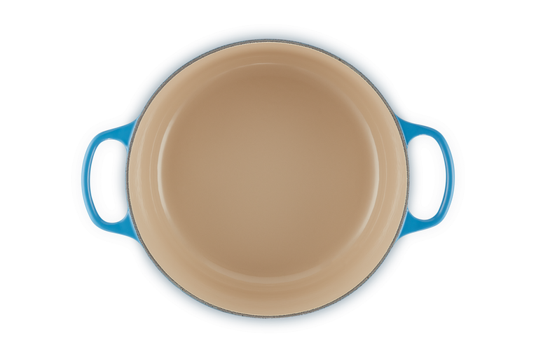 Le Creuset - Cast Iron Round Casserole New Azure Blue