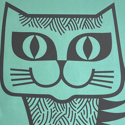 Hornsea Teatowel - Cat Teal