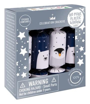 Christmas Crackers Mini Penguin & Polar Bear 8 Pieces