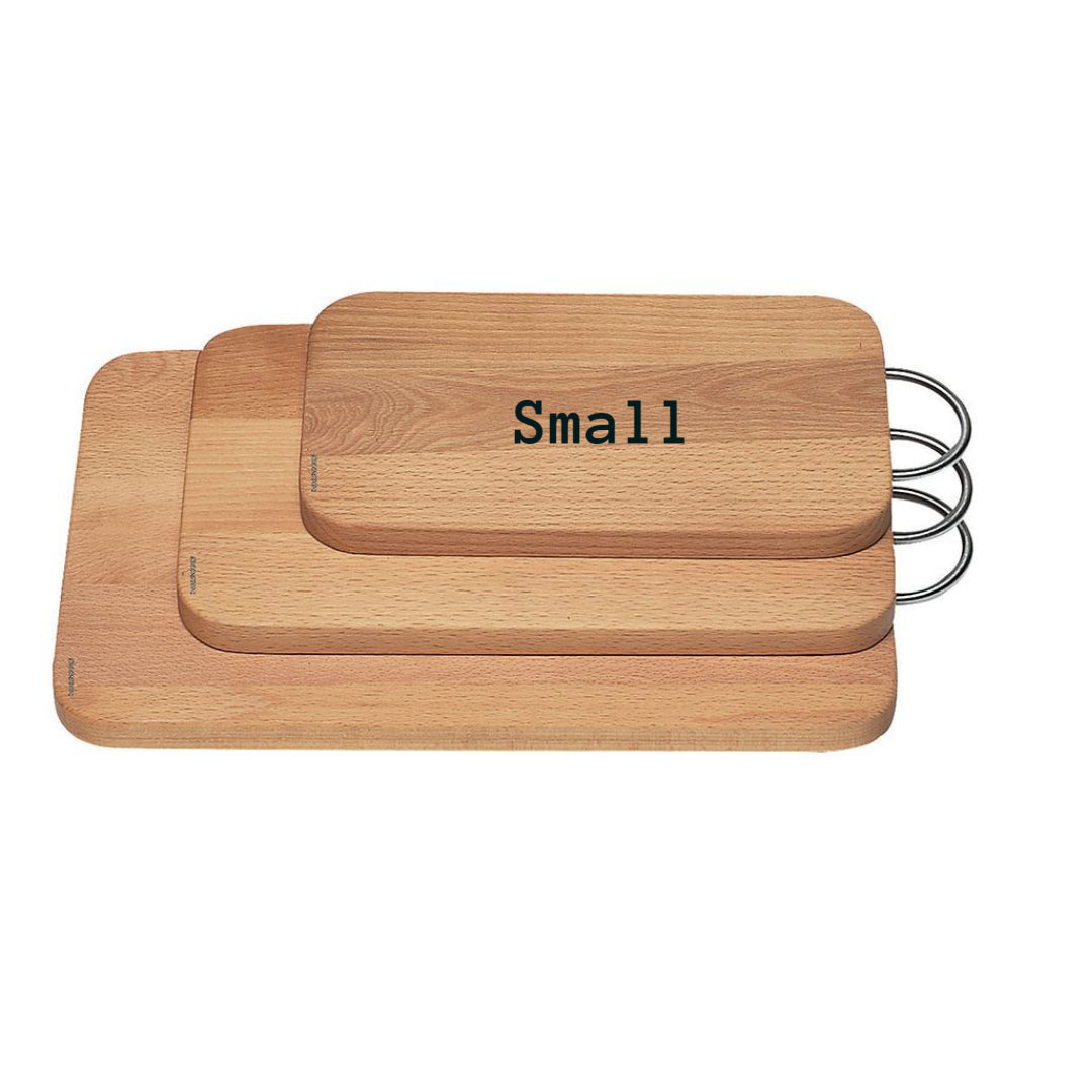 Eddingtons - Small Beech Board With Stainless Steel Loop Handle