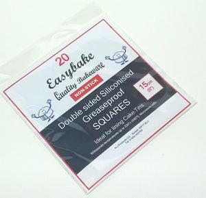 NJ Products - Easybake Greaseproof Squares 6"