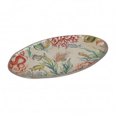 Rose & Tulipani - SEA LIFE Melamine Oval Platter - 52 x 30cm