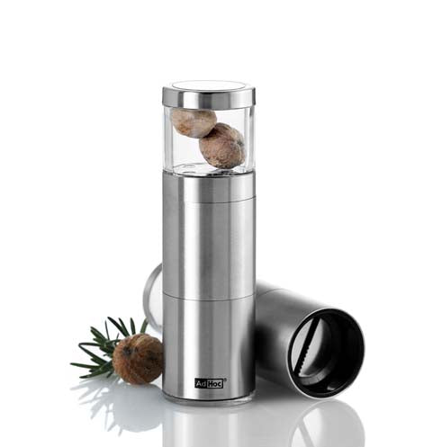 AdHoc Muskatino Stainless Steel Nutmeg Mill