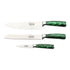 Rockingham Forge Sunrise - 3 Piece Set - Emerald Handles