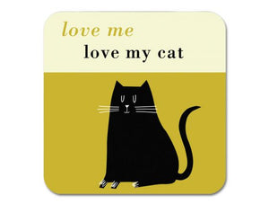 Repeat Repeat - Happiness Coaster Black Cat Olive