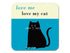 Repeat Repeat - Happiness Coaster Black Cat Turquoise