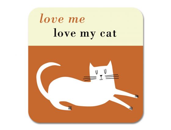 Repeat Repeat - Happiness Coaster Cat Orange