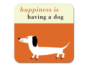 Repeat Repeat - Happiness Coaster Sausage Dog Orange