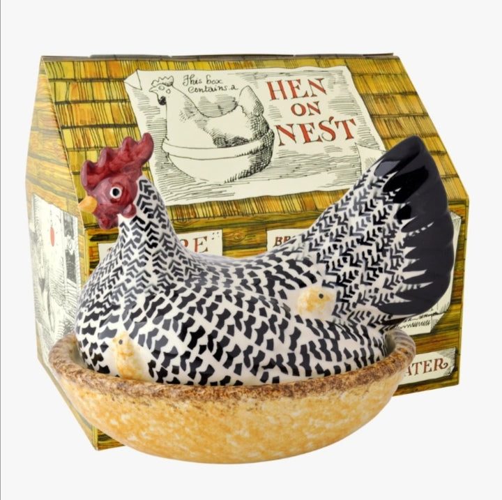 Emma Bridgewater - Silver Large Hen On Nest - Boxed