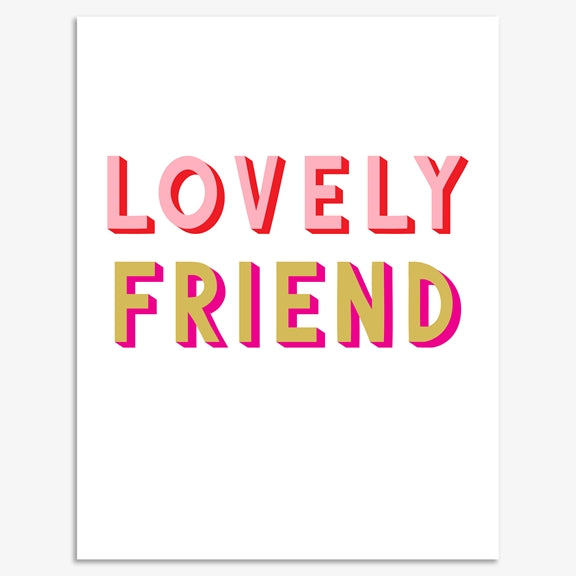 Think of Me Lovely Friend Card