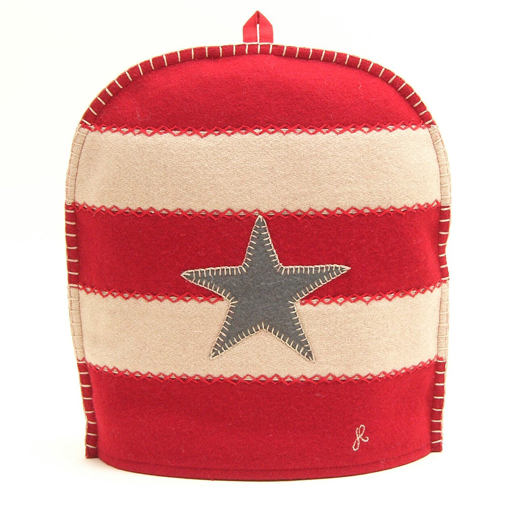 Jan Constantine - American Star and Stripe Coffee Cosy (Red)