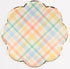 Meri Meri - Plaid Pattern Dinner Plates (x 8)