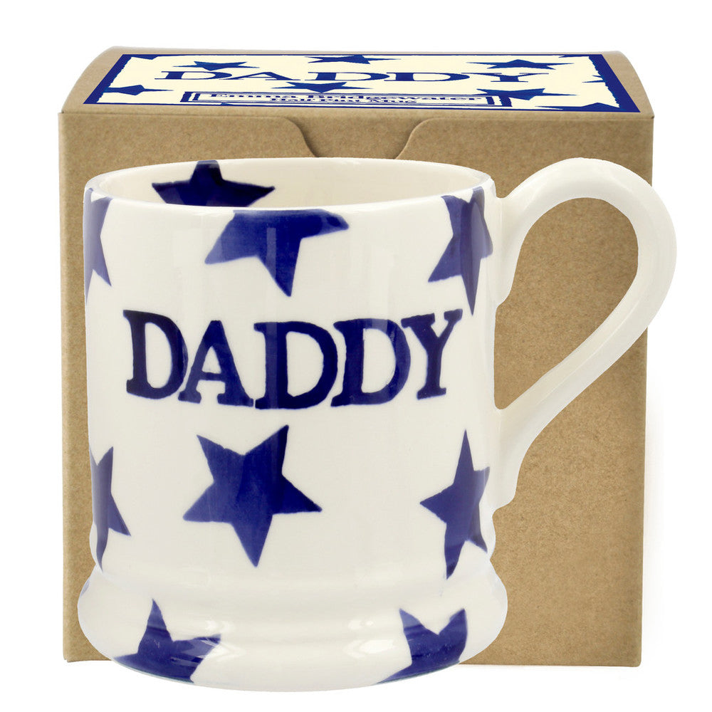 Emma Bridgewater Blue Star 'Daddy' 1/2 Pint Mug