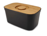 Joseph Joseph Bread Bin with Cutting Board Lid Black