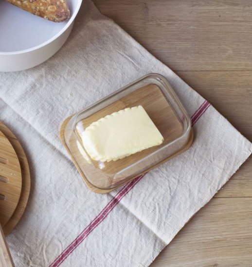 Pebbly - Butter dish set with knife