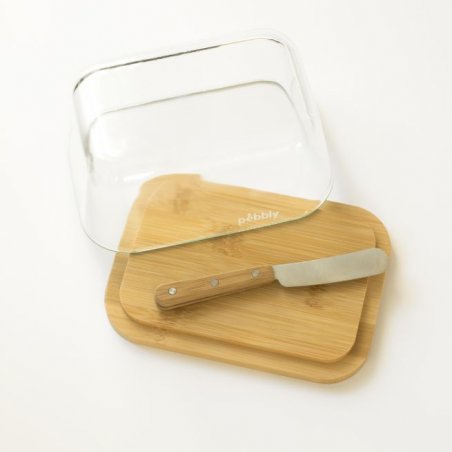 Pebbly - Butter dish set with knife