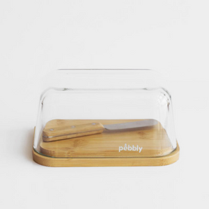 Pebbly - Butter dish set with knife