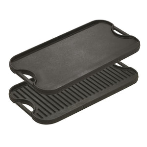 Lodge - Reversible Grid/Iron Cast Iron Griddle 20 x 10inches