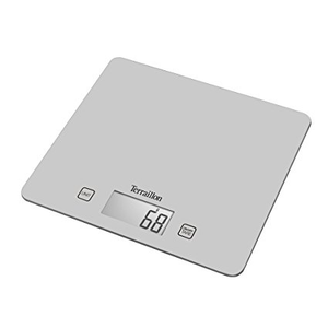 Terraillon -  5kg Slim Glass Electronic Kitchen Scale - Silver