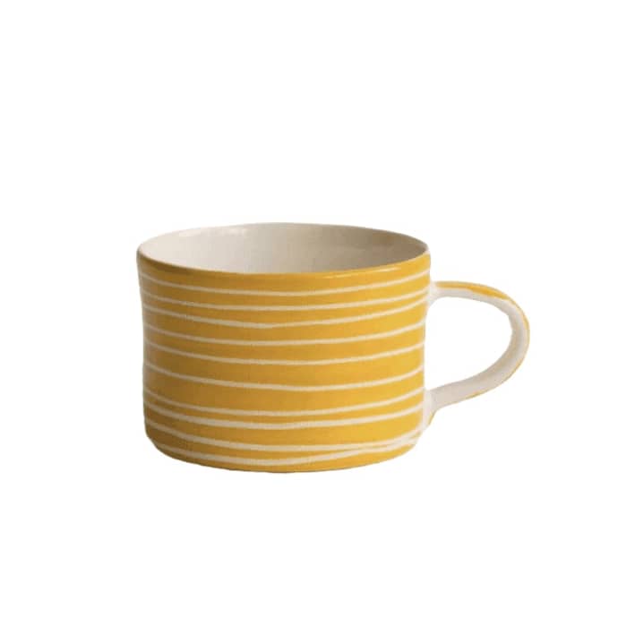 Musango Sgrafitto Stripe Mug - Turmeric