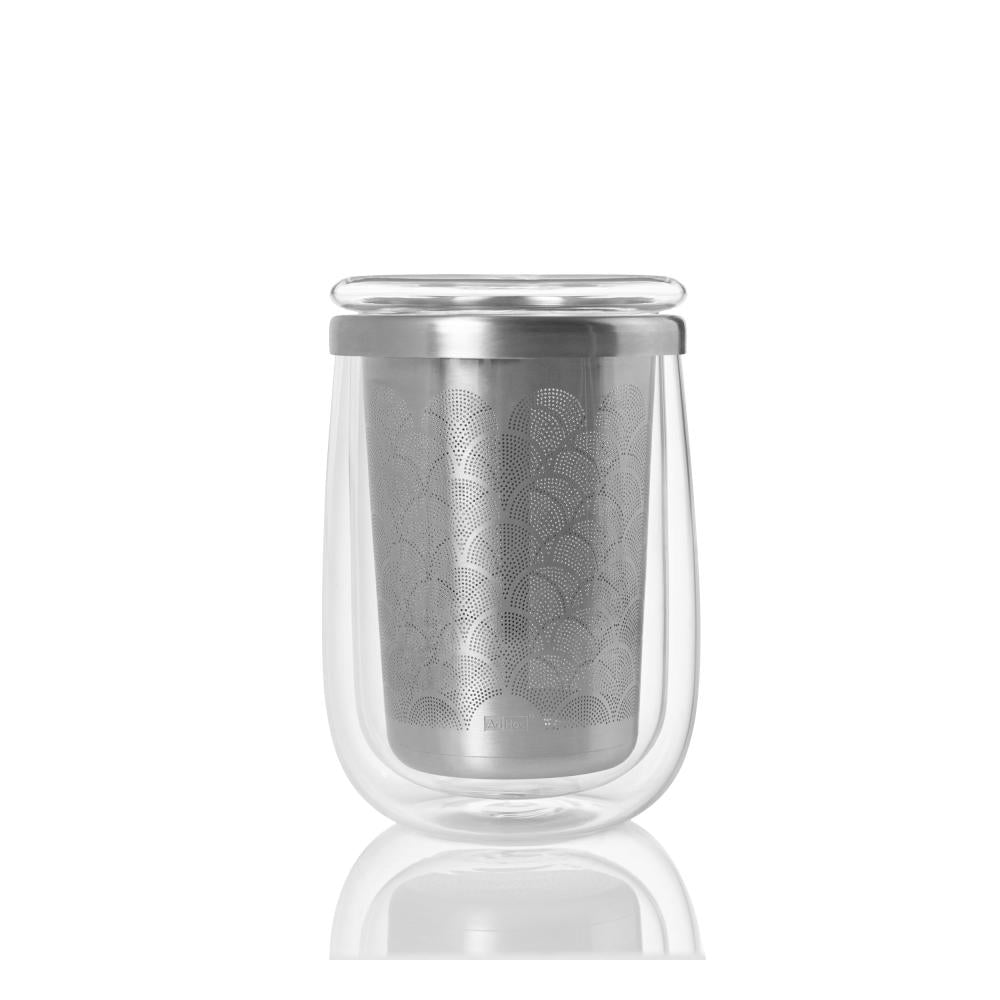 AdHoc Fusion Glass Tea Glass with Infuser